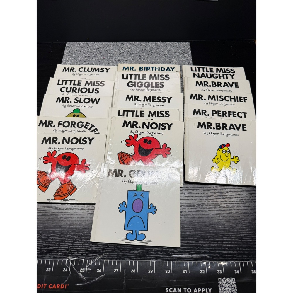 Roger Hargreaves Mr Men Little Miss Book Lot 16 Paperbacks Mr Noisy Grumpy Brave